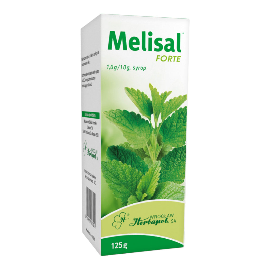 Melisal Forte 125g herbal lemon balm syrup by Herbapol Wrocław
