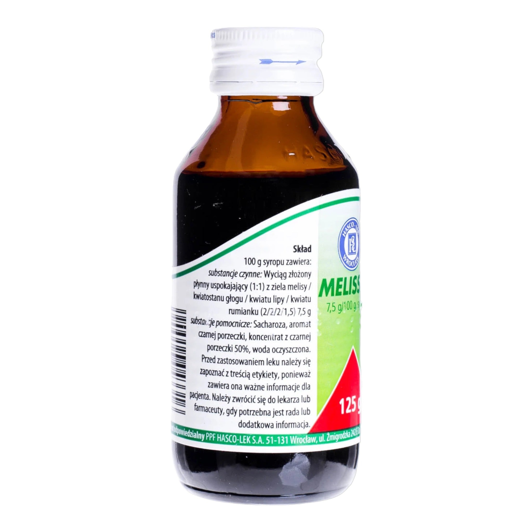 Melissed Syrup 125g Lemon Balm Calming Syrup Ingredients