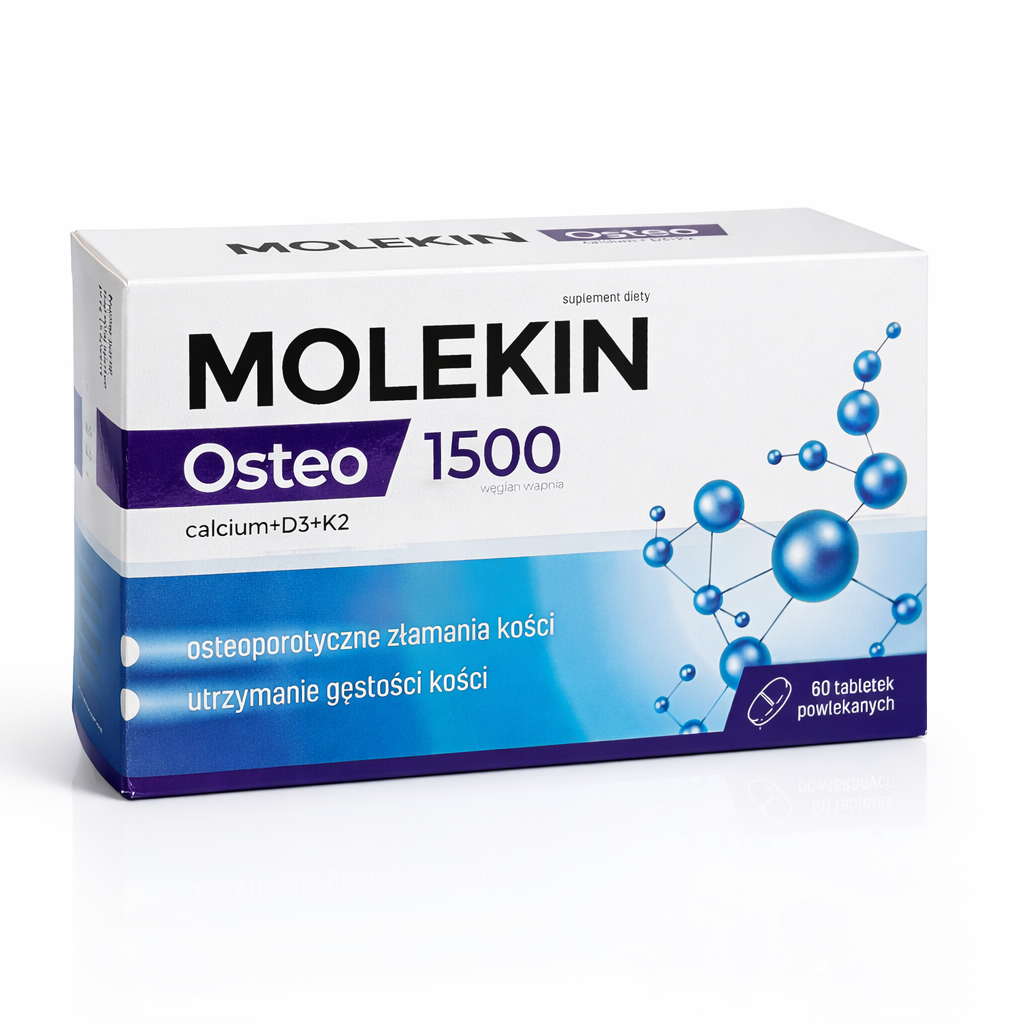 Molekin Osteo 1500 Calcium + D3 + K2 60 Tablets