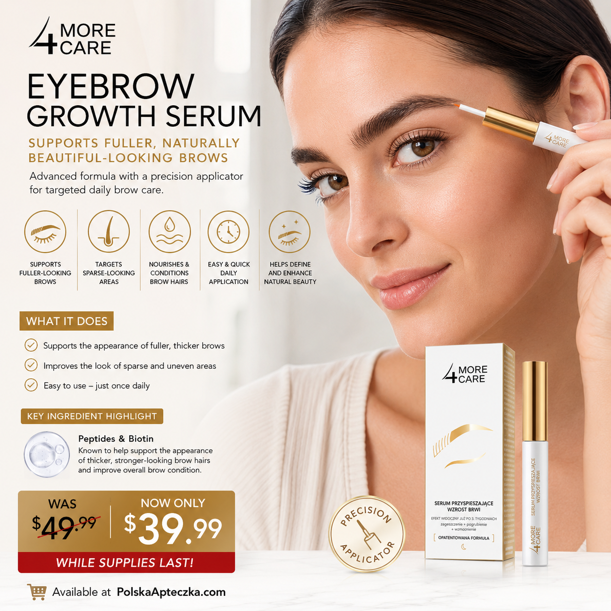 More4Care Eyebrow Growth Serum 3ml SALE