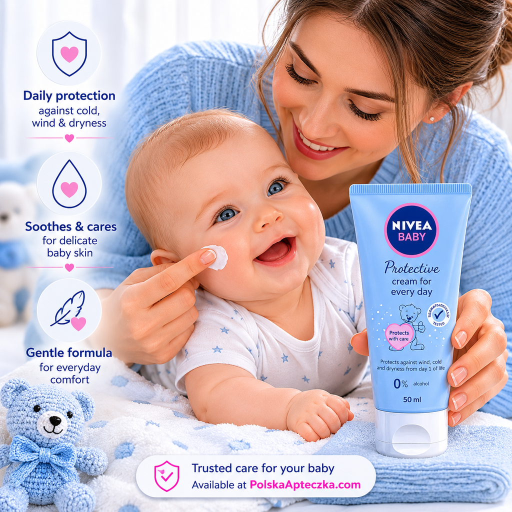 NIVEA Baby Protective All Weather Cream 50ml for Sensitive Skin Lifestye