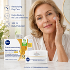 NIVEA anti wrinkle revitalizing day cream 55 plus SPF15 with argan oil and calcium lifestyle