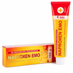 Naproxen EMO gel 10 percent 100g muscle joint pain relief box and tube