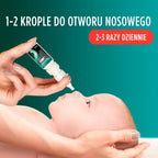 Nasivin Baby 0.01% Nasal Drops 5 ml For Infants 3+ Months application Polska Apteczka