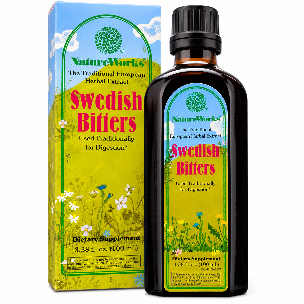 NatureWorks Swedish Bitters Herbal Digestive Extract 100ml