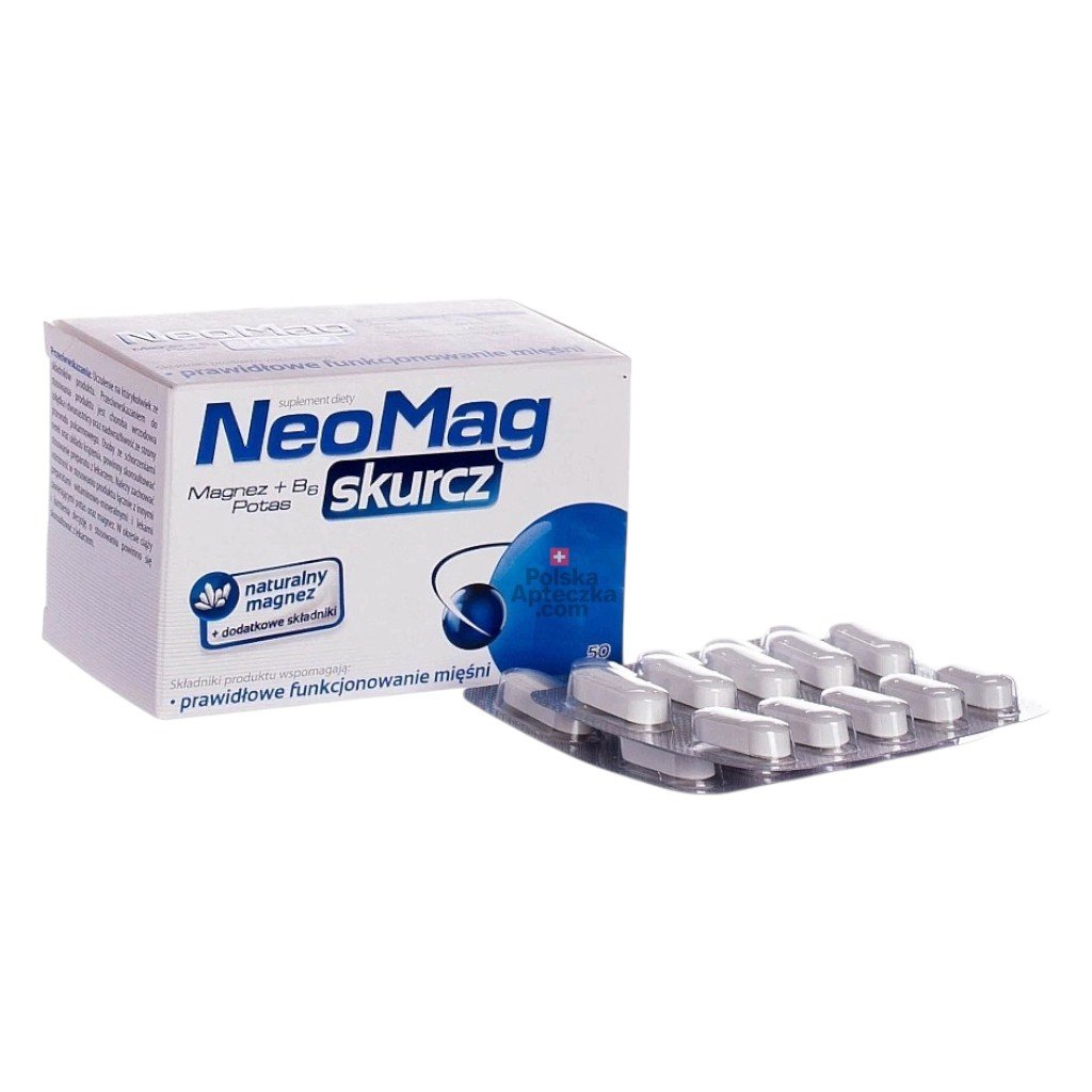 NeoMag Skurcz 50 tablets in blister pack muscle cramp relief supplement