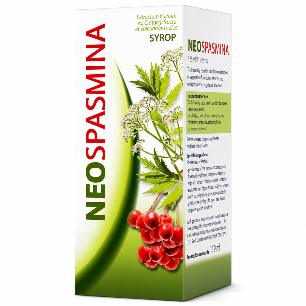 NeoSpasmina Syrup 119 ml Stress Anxiety Sleep Aid