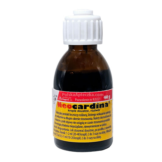 Neocardina Herbal Heart Drops – Plant-based oral drops for cardiovascular and nervous system support, 40g bottle