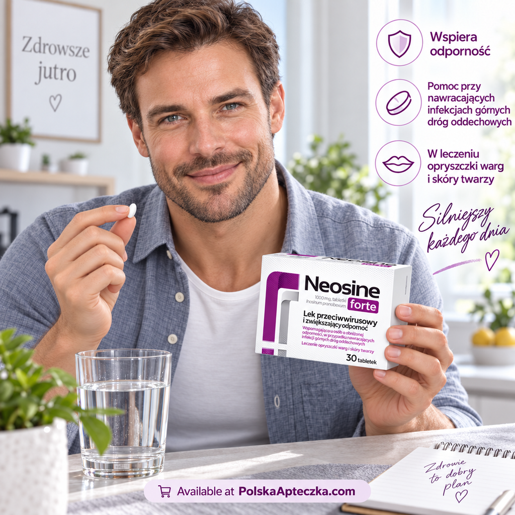 Neosine Forte 1000mg Inosine Pranobex Antiviral & Immune Support 30 Tablets Lifestyle PL