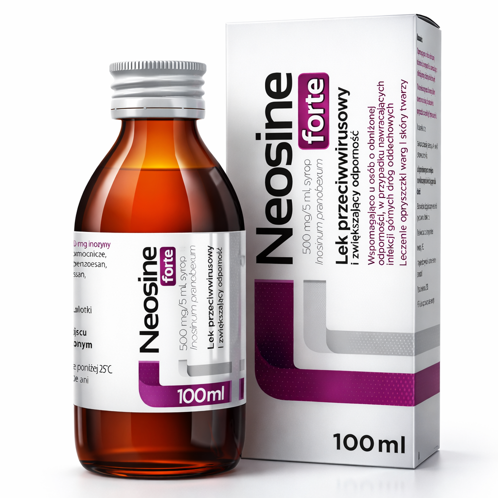 Neosine Forte Antiviral Immune Support Syrup Inosine Pranobex 100ml