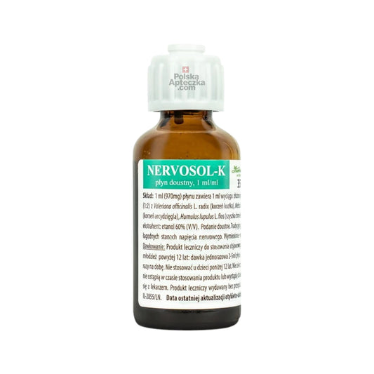 Nervosol-K herbal calming drops with valerian and hops 35ml