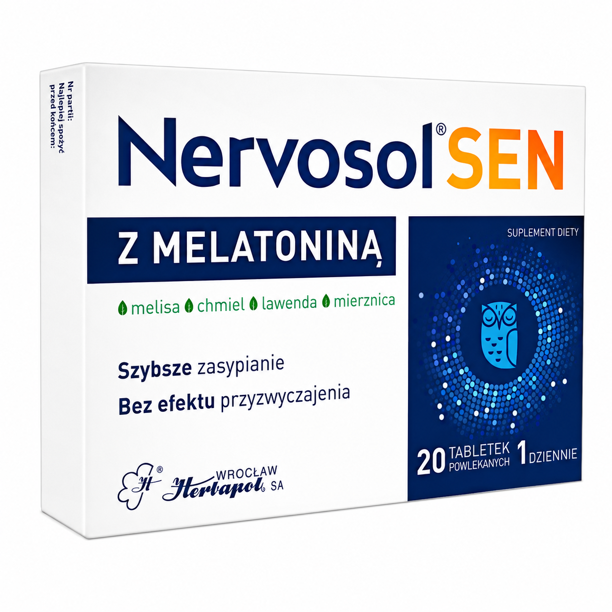 Nervosol SEN Melatonin Sleep Support 20 Tablets