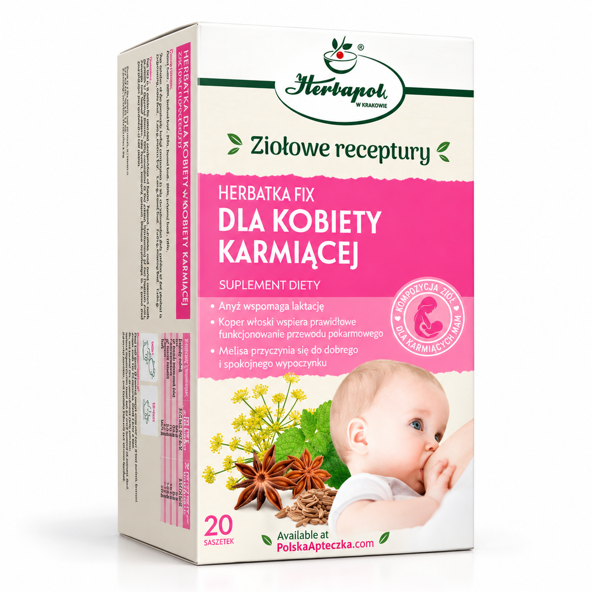 Nursing Mother Herbal Tea – 20 Tea Bags – Herbapol Krakow