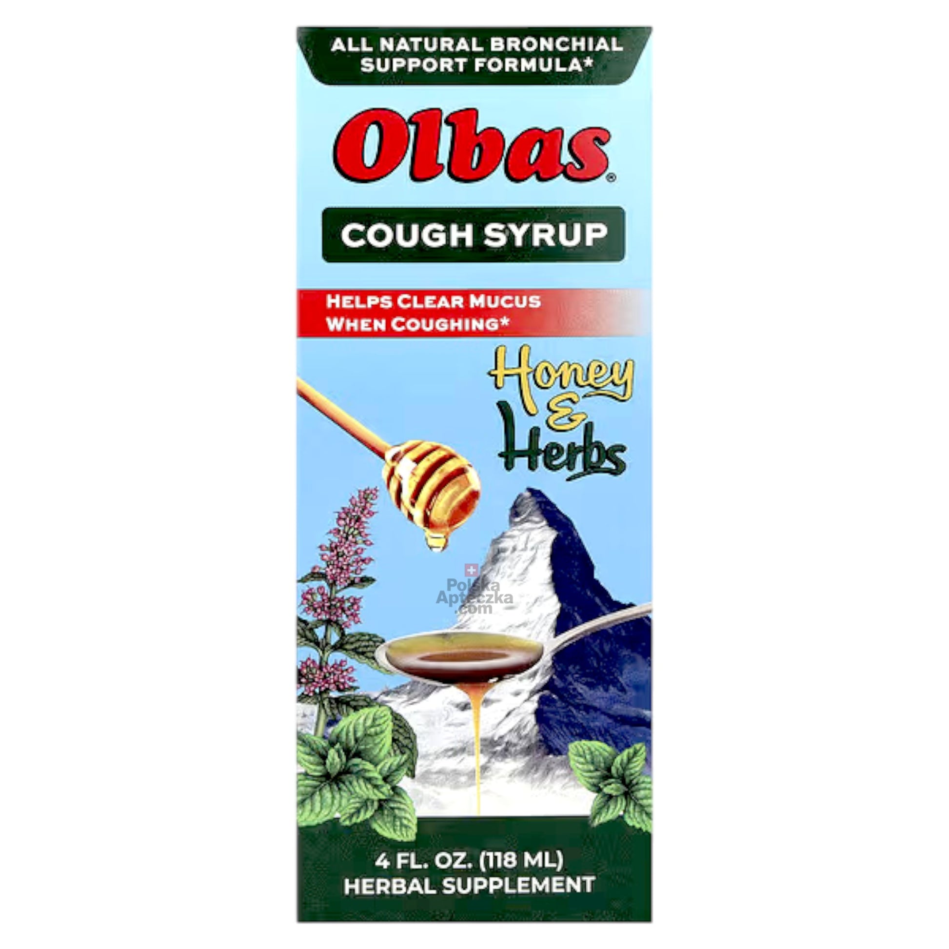 Olbas cough syrup honey and herbs bottle 4 oz