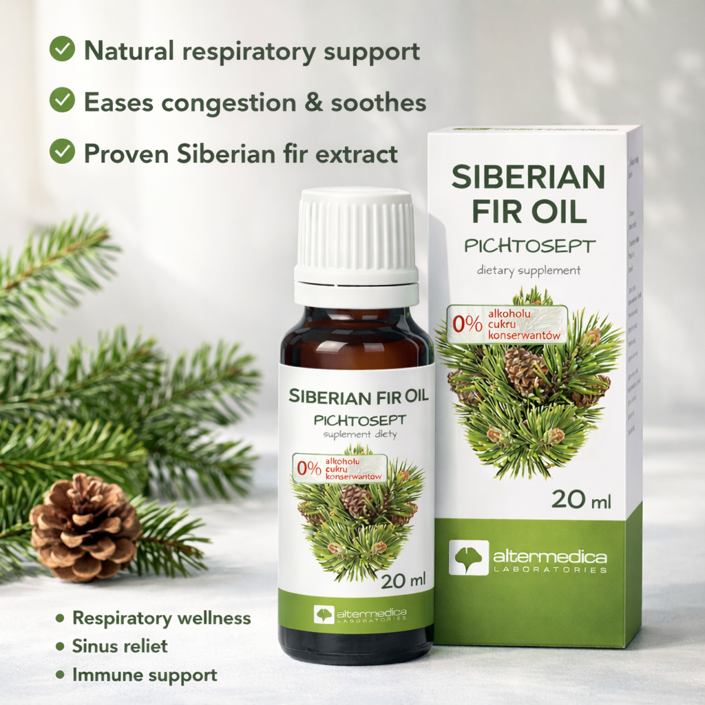 Olejek Pichtowy Pichtosept 20 ml Alternmedica benefits