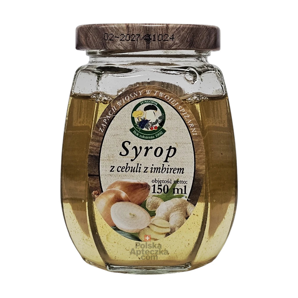 Onion and Ginger Syrup 150ml Traditional Natural Remedy for Cough and Immunity