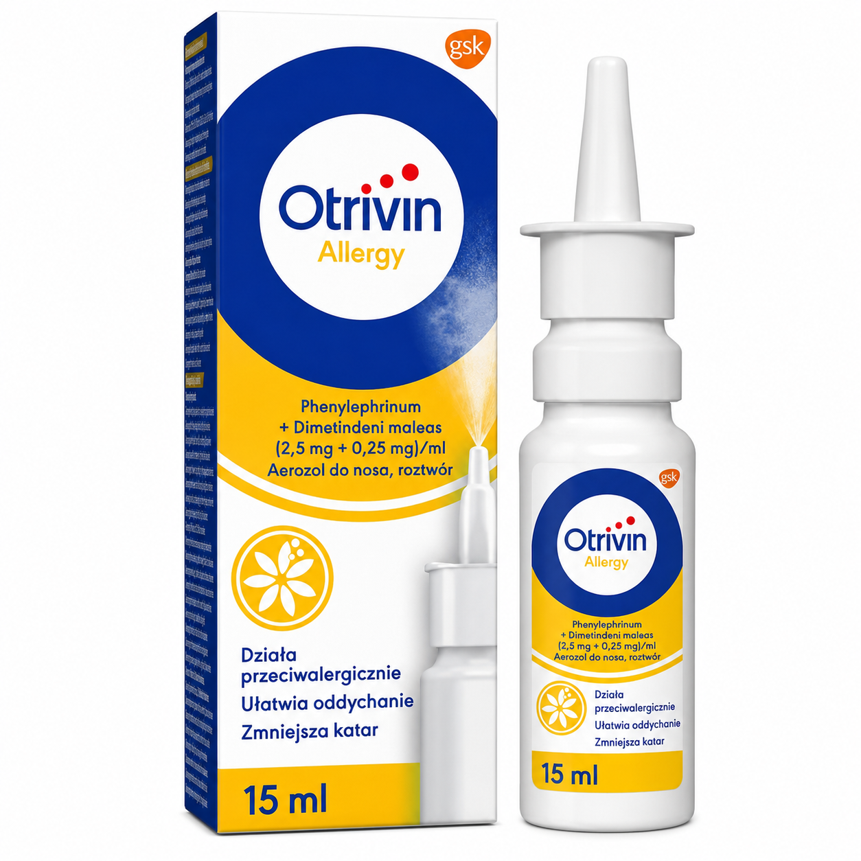 Otrivin Allergy Nasal Spray 15ml Allergy Congestion Relief