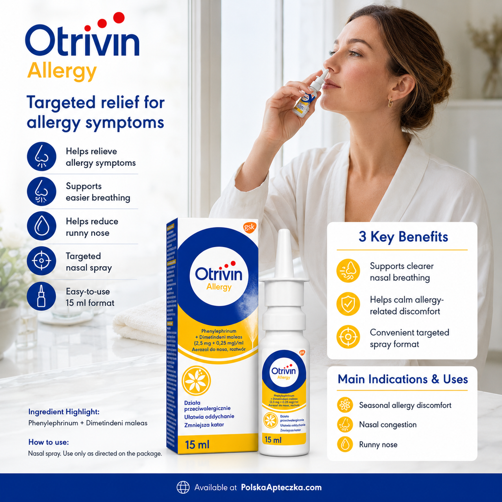 Otrivin Allergy Nasal Spray 15ml Allergy Congestion Relief Lifestyle
