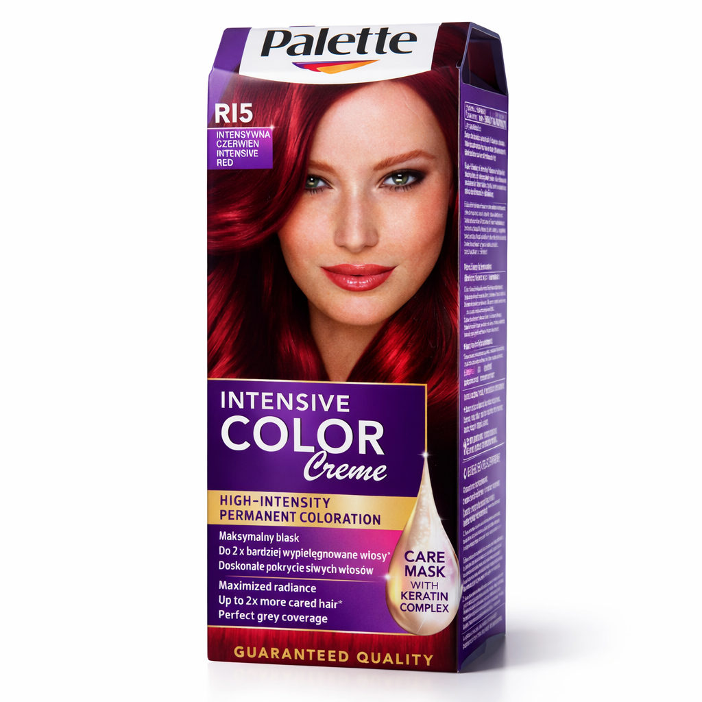 Palette Intensive Color Creme R15 Intense Red Hair Dye Box