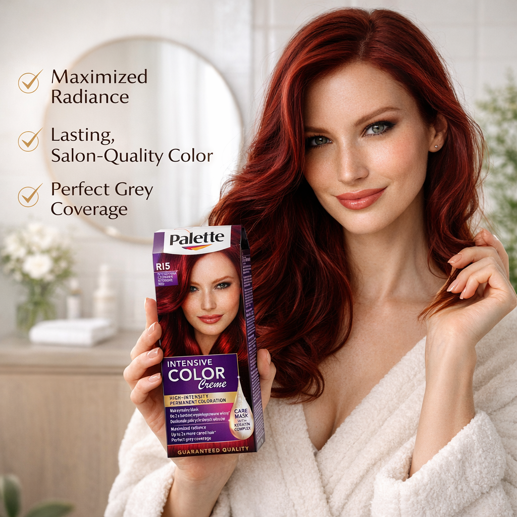 Palette Intensive Color Creme R15 Intense Red Hair Dye Lifestyle