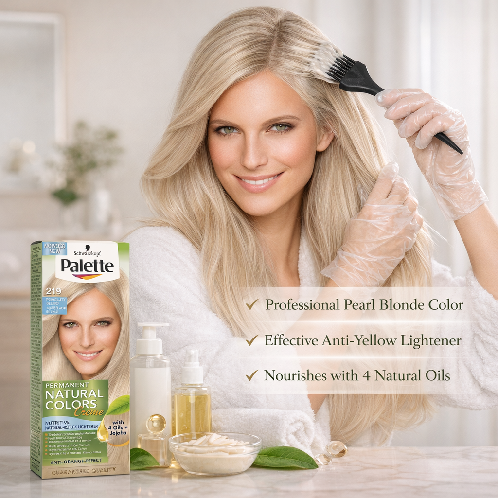 Palette Natural Colors Creme 219 Super Ash Blonde lifestyle