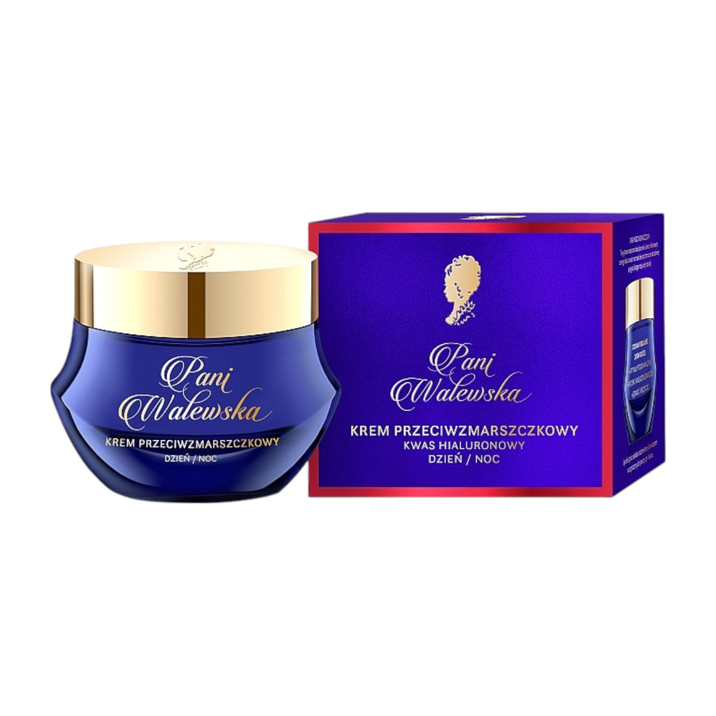 Pani Walewska Anti-Wrinkle Cream with Hyaluronic Acid – Day & Night Care 50ml jar and box