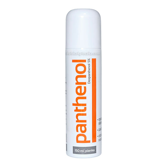 Panthenol 5% Foam – Cooling and soothing spray for burns, sunburn relief, and skin irritation, 150ml
