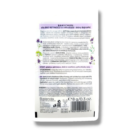 Bielenda, Bakuchiol, Ujedrniajaca maseczka przeciwzmarszczkowa BioRetinol Effect 8 g