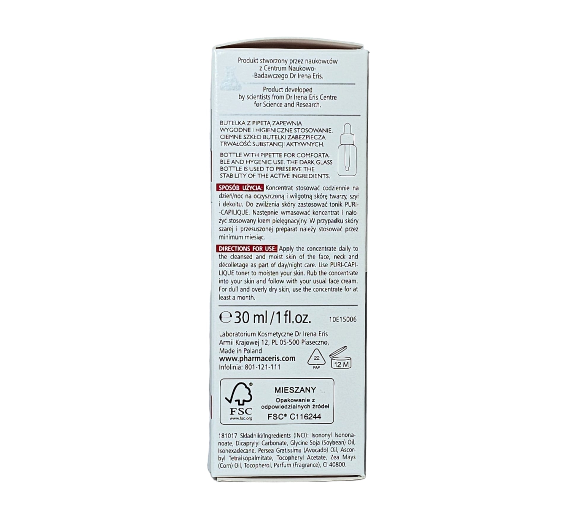Pharmaceris N C-Capilix, concentrate with vitamin C 1200 mg strengthening and smoothing, 30 ml