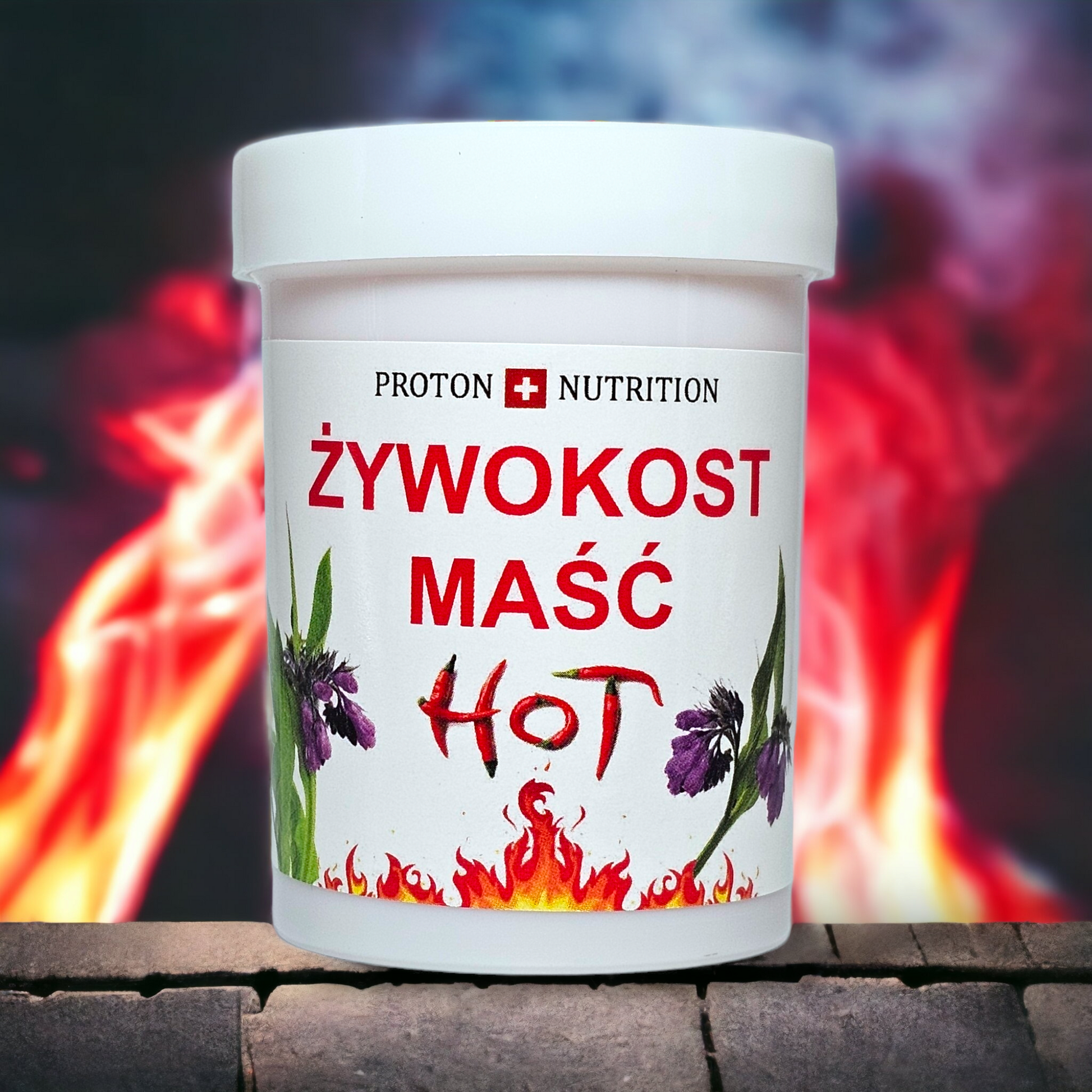 Żywokost Maść HOT 4oz (120g) - Apteczka | Proton Nutrition
