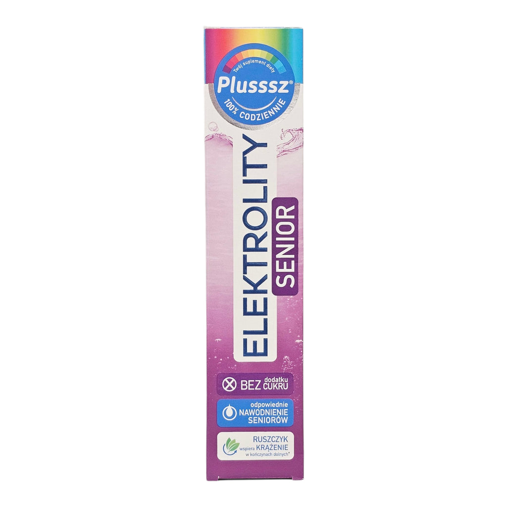 Plusssz Electrolytes Senior Electrolyte Hydration Tablets for Seniors box