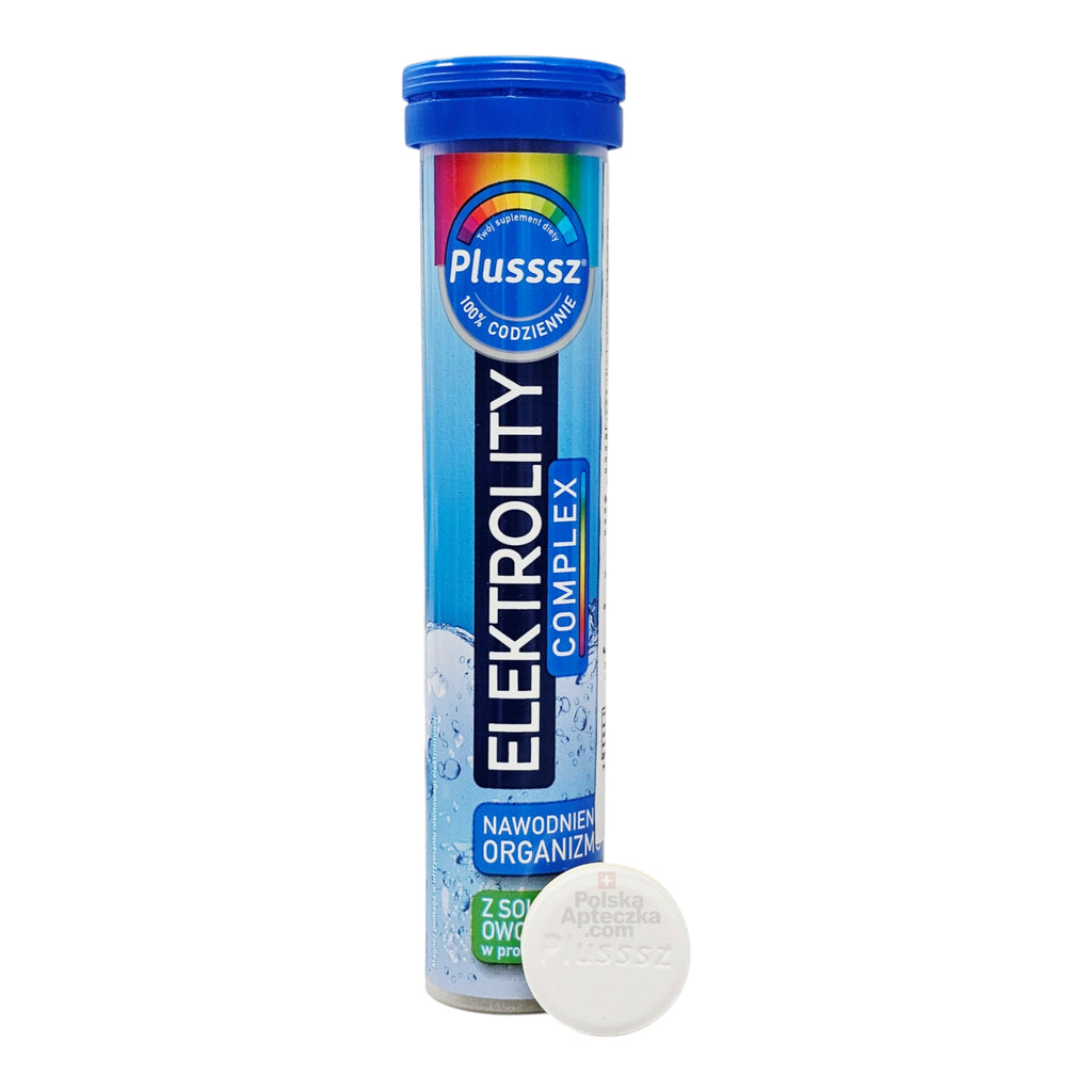 Plusssz Elektrolity Complex effervescent tablets for hydration 20 tablets