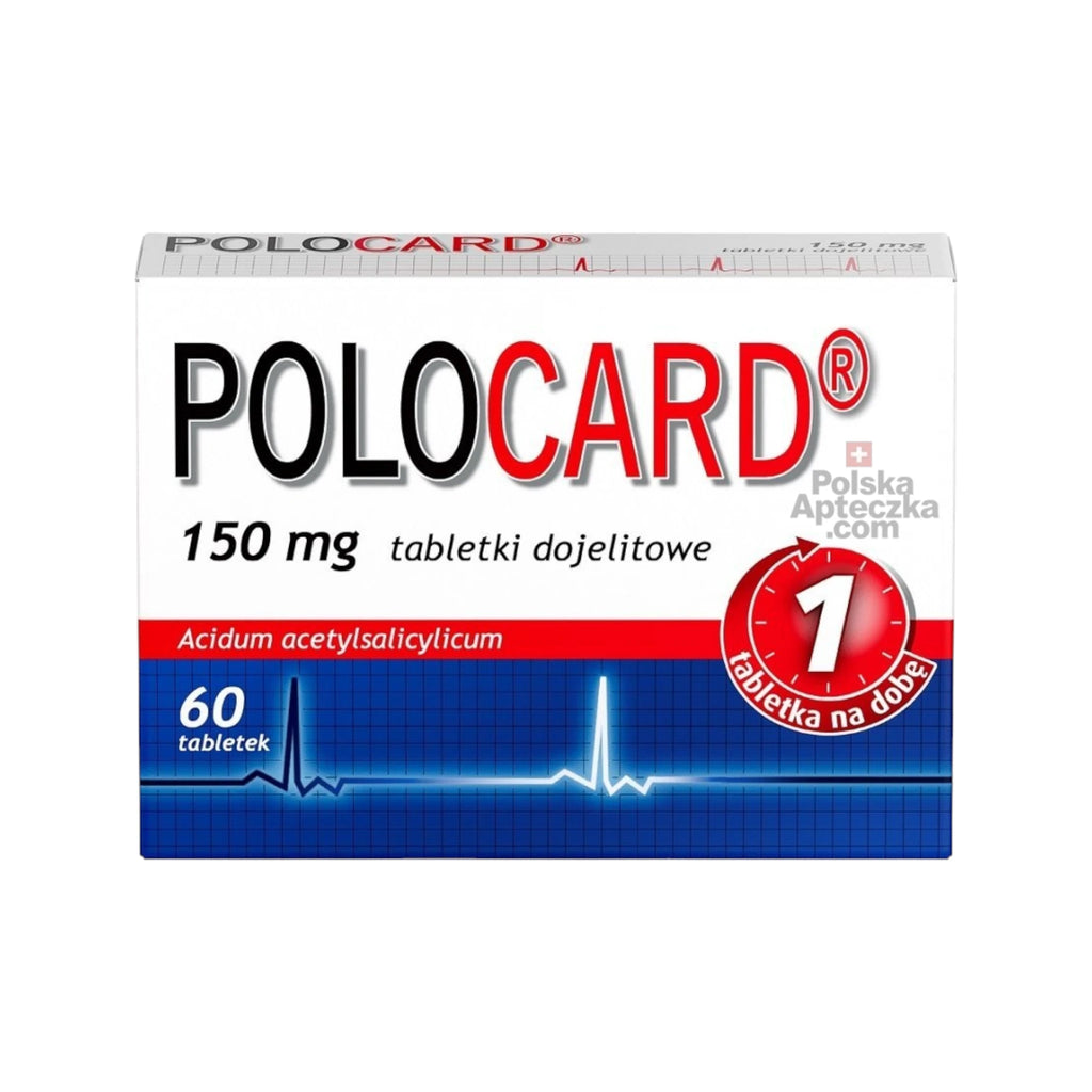 Polocard 150 mg Enteric Coated Aspirin 60 Tablets