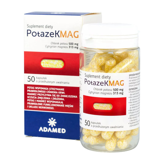 Potasek Mag 50 tablets bottle