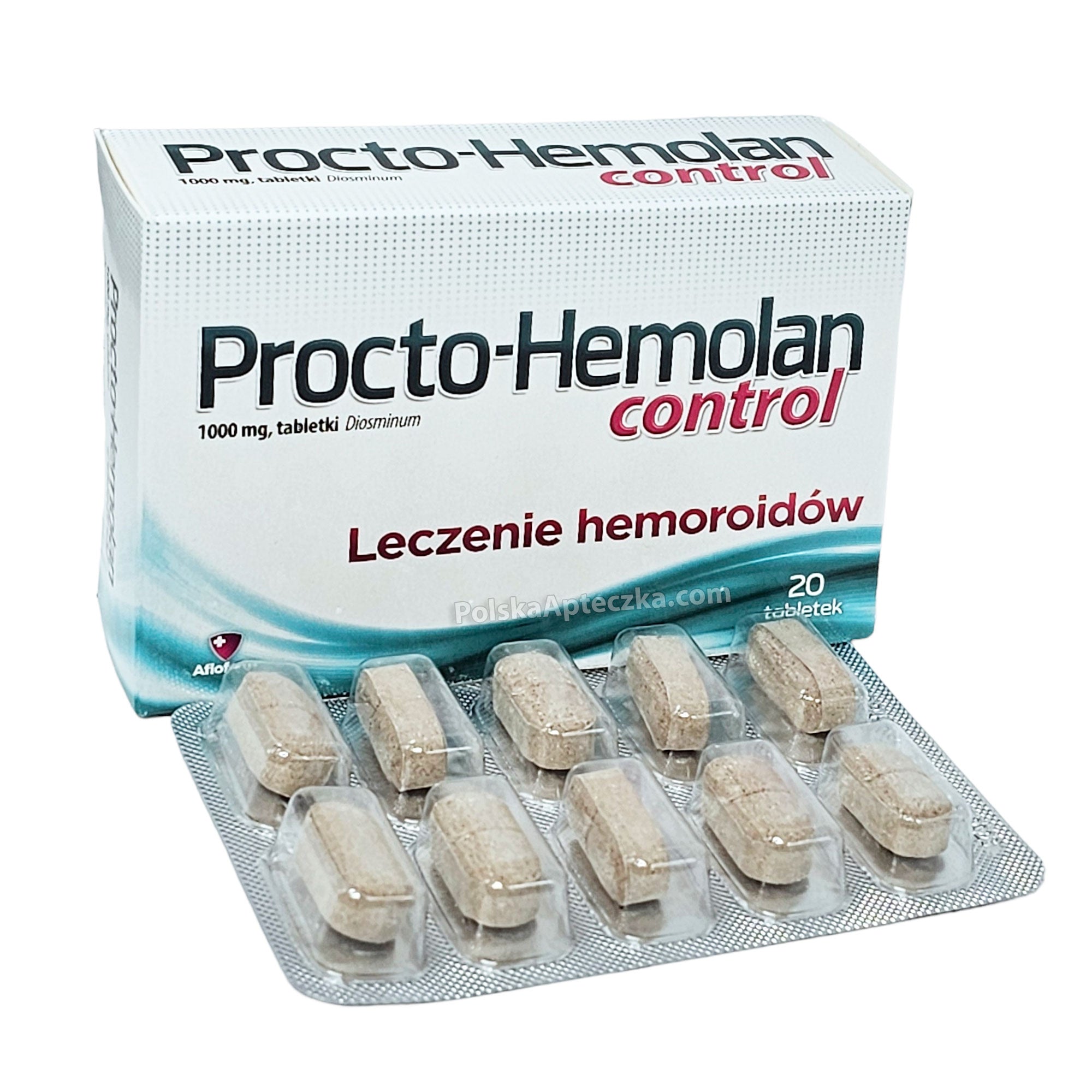 Procto-Hemolan Control 1000mg Diosmin Tablets for Hemorrhoid Relief 