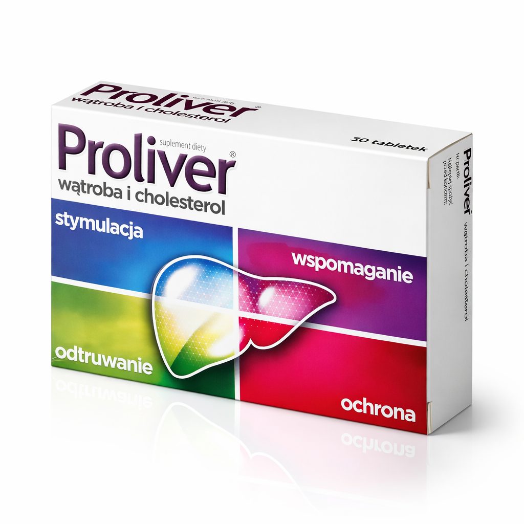 Proliver 30 Tablets - Liver Support & Cholesterol Balance with Choline, Artichoke, Chicory, Green Tea and L-Ornithine