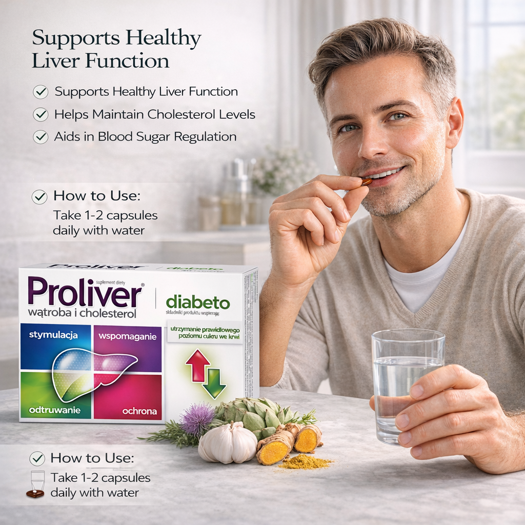 Proliver Diabeto Liver and Blood Sugar Support 30 Tablets Ingredients Lifestyle