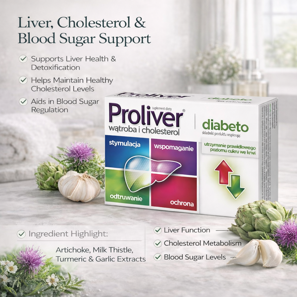 Proliver Diabeto Liver and Blood Sugar Support 30 Tablets Ingredients