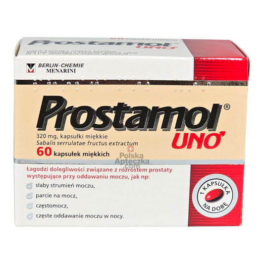 Prostamol UNO softgel capsules front