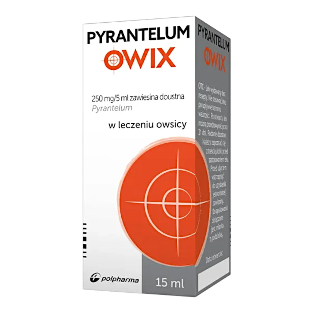 Pyrantelum Owix Suspension 15ml – Pinworm Support for Kids & Adults