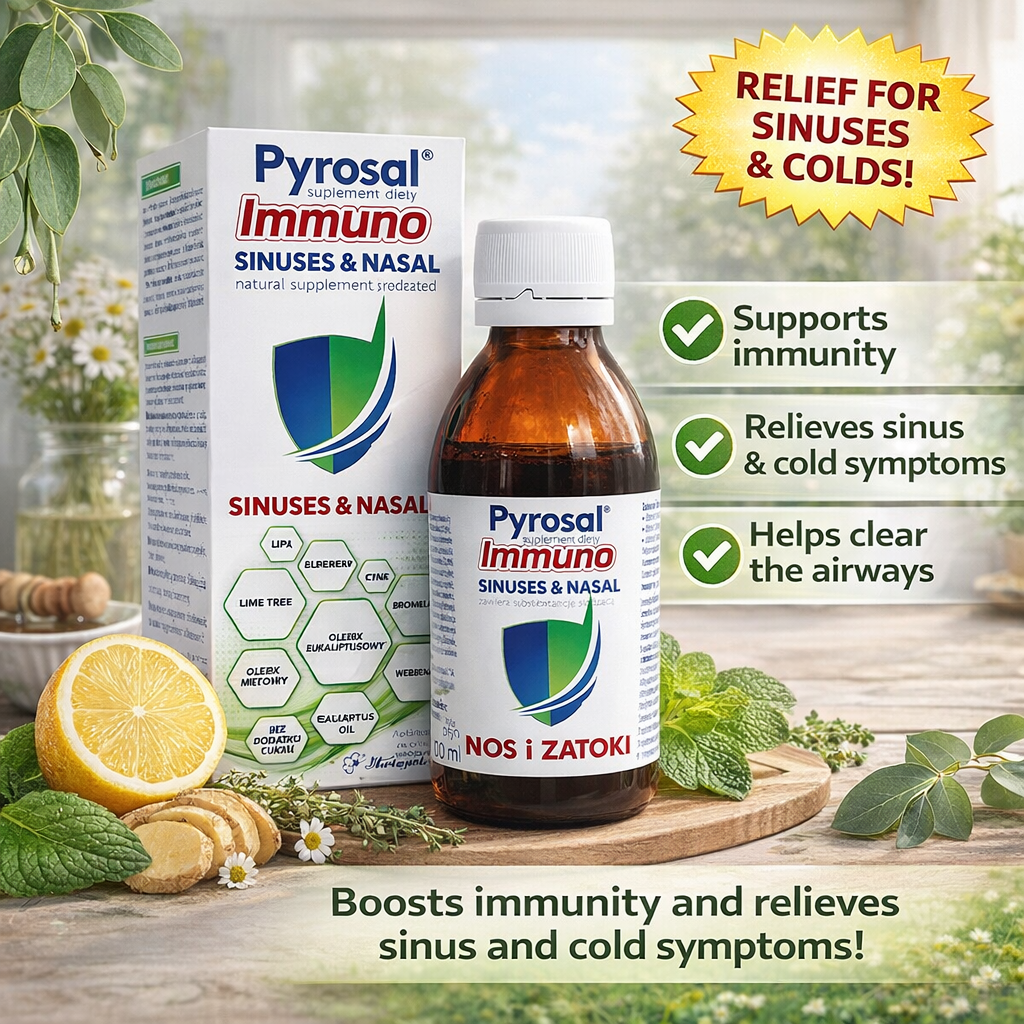 Pyrosal Immuno Nose and Sinuses Herbal Syrup 100 ml lifestyle