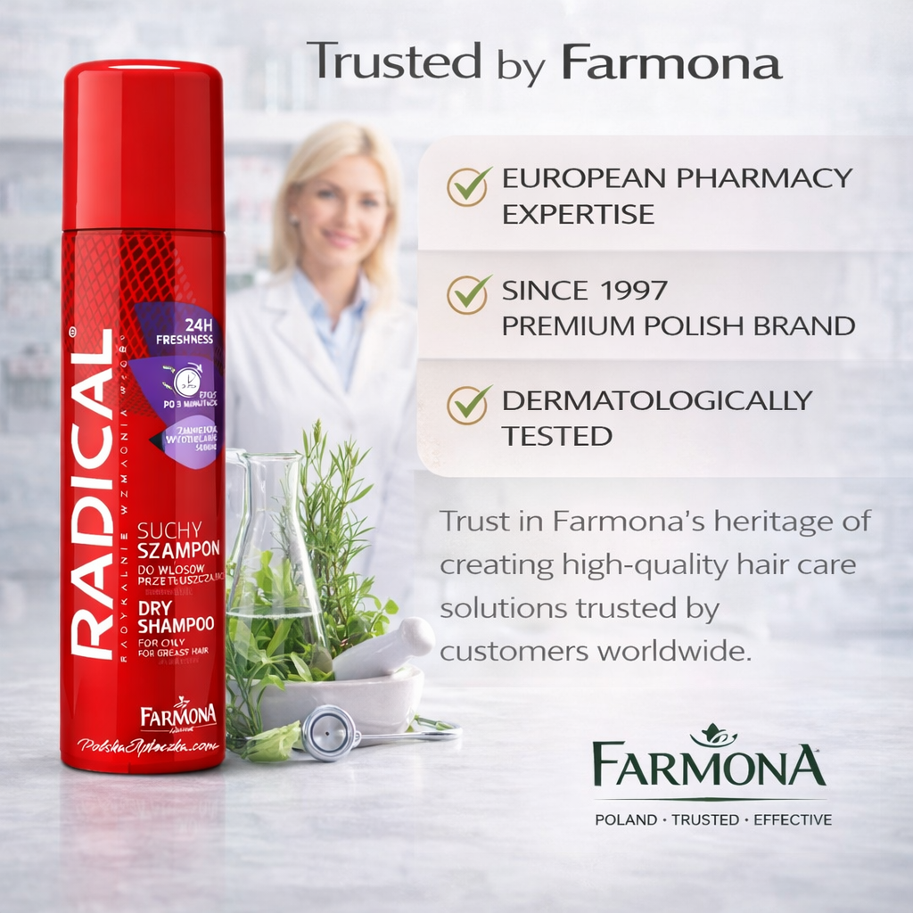 Radical Dry Shampoo for Oily & Greasy Hair 180 ml Trusted Brand