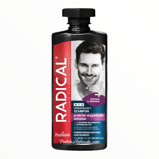 Radical, MEN szampon wzmacniający przeciw wypadaniu włosów 400ml