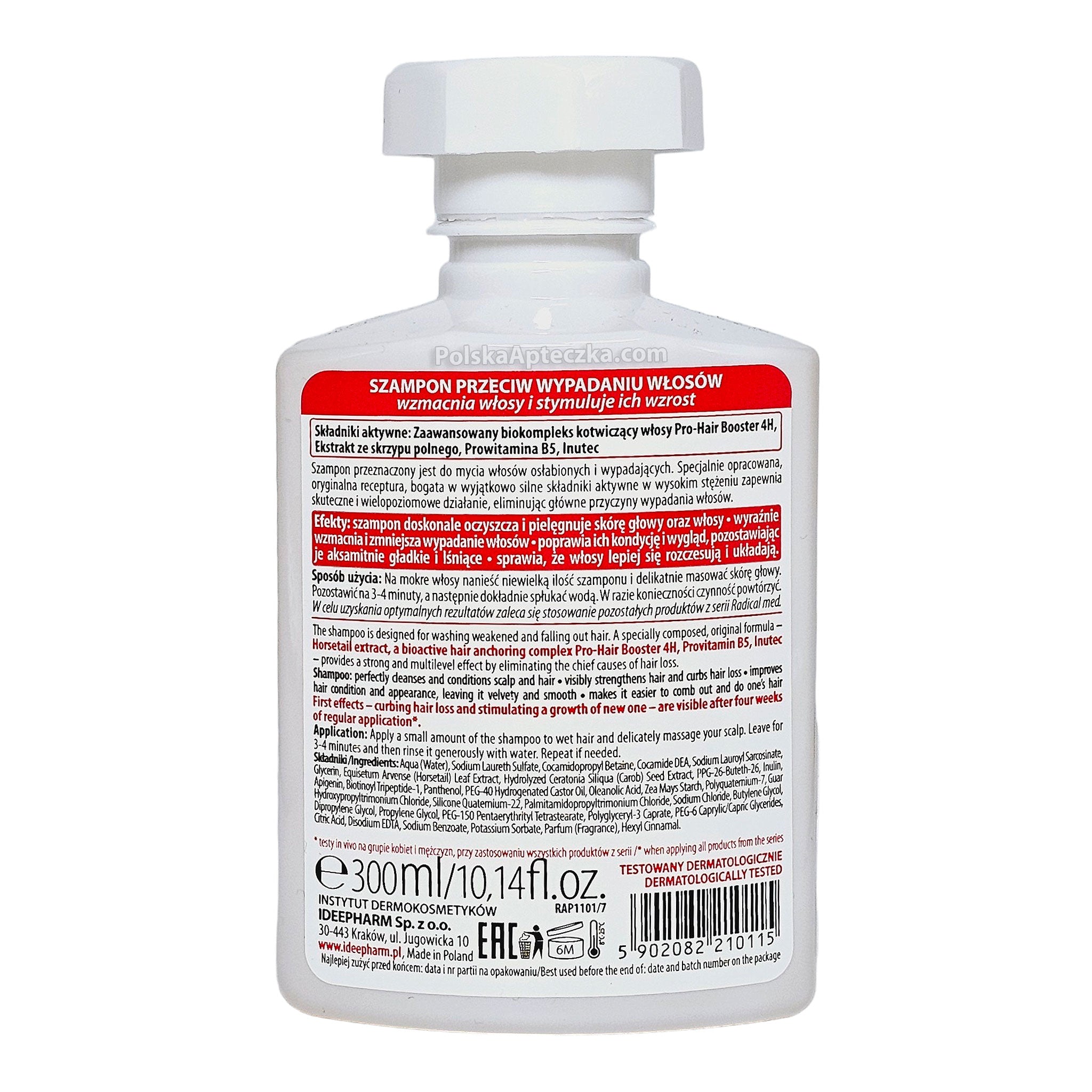 Radical Med Anti Hair Loss Shampoo with Pro-Hair Booster 4H 300 ml description