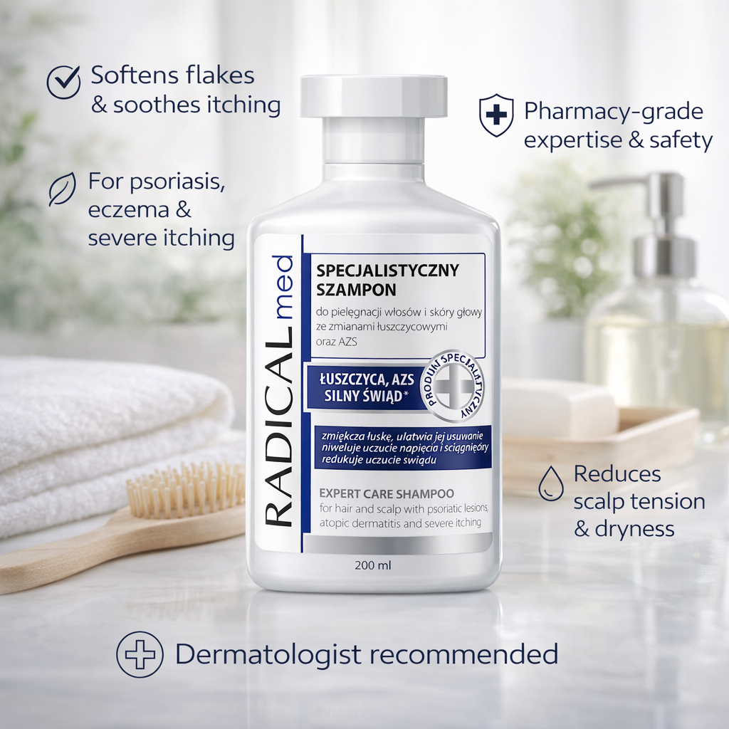 Radical Med Specjalistyczny Szampon Łuszczyca AZS 300 ml Polska Apteczka