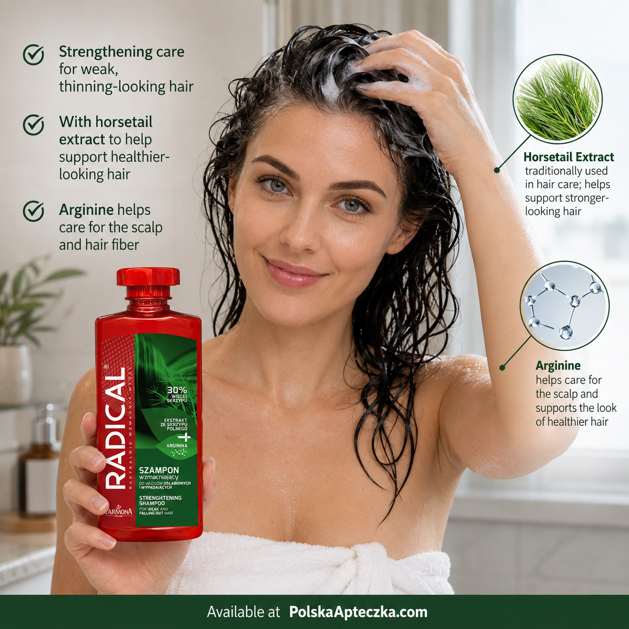 Radical Strengthening Shampoo with Horsetail Extract and Arginine 400ml Lifestyle