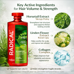 Radical Volume Shampoo for Thin & Delicate Hair 400ml Ingredients