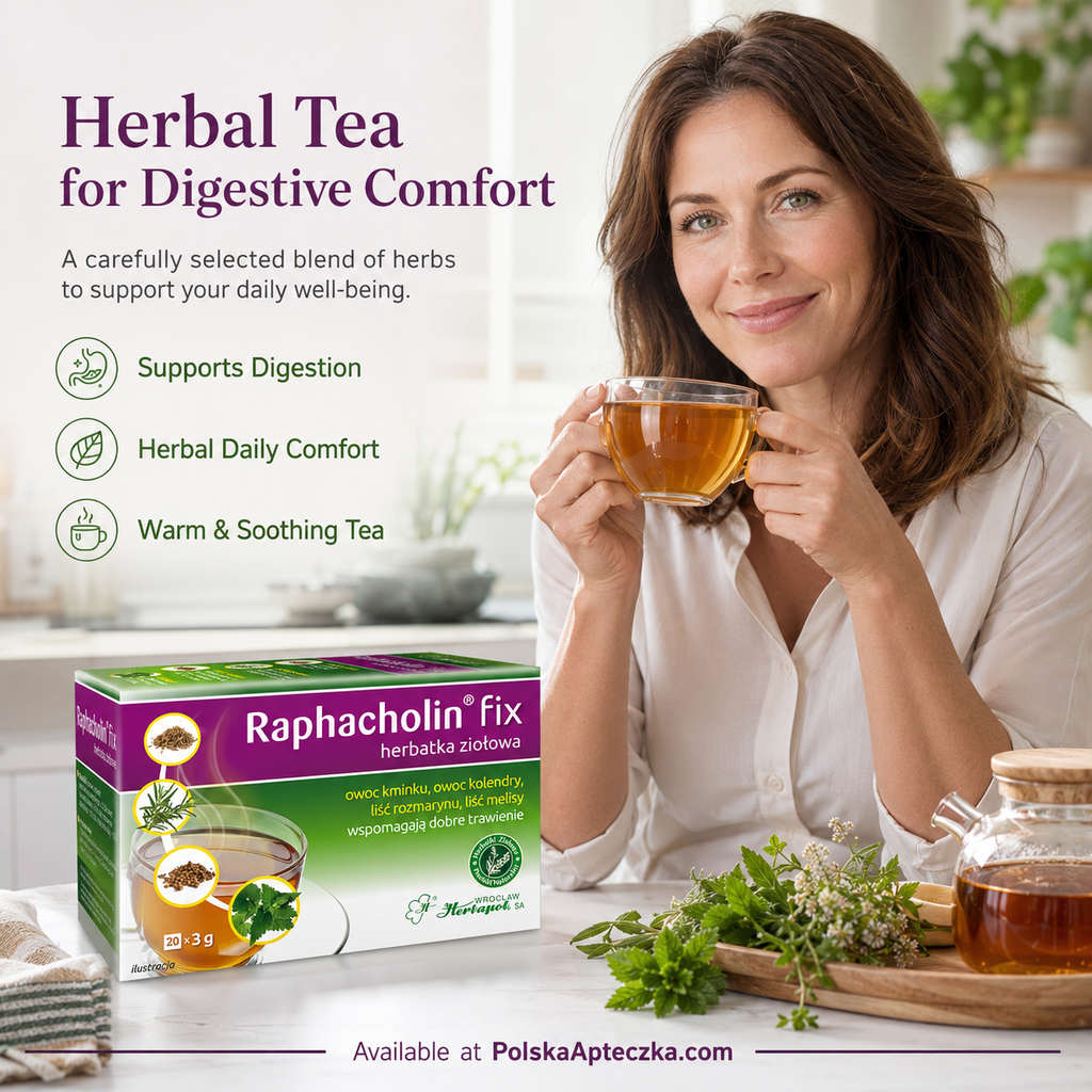 Raphacholin Fix Herbal Digestive Tea 20 Sachets Lifestyle