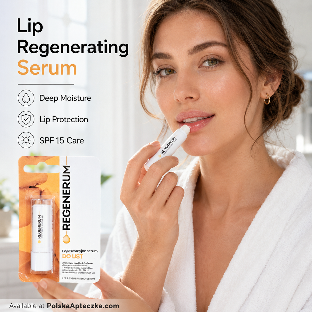 Regenerum Lip Serum SPF 15 for Dry Chapped Lips benefits