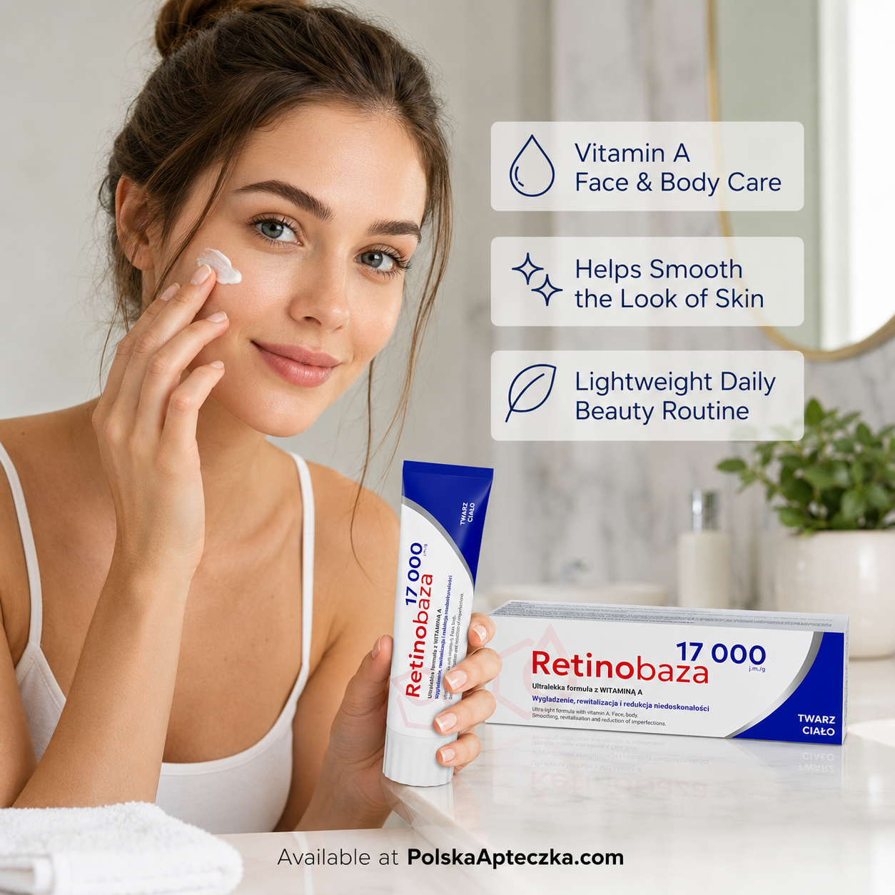Retinobaza 17,000 Vitamin A Ultra-Light Smoothing Cream for Face & Body Lifestyle